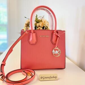 Michael Kors purse Mercer messenger crossbody bag grapefruit